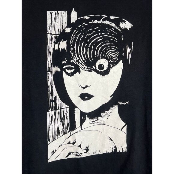Vintage Y2K Junji Ito Uzumaki Azami Kurotani Anime Horror Tee - Picture 2 of 6